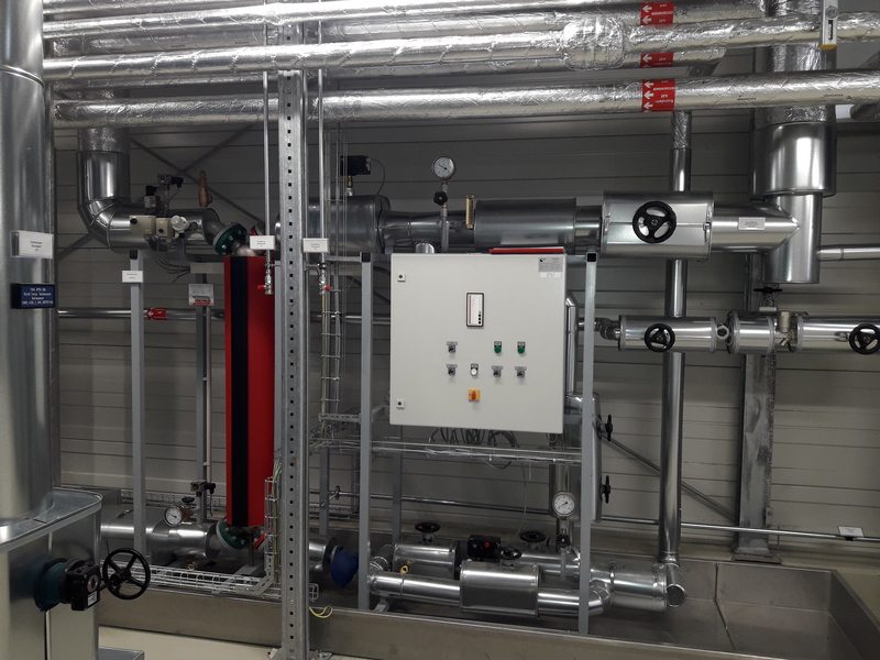Dampfübergabestationen mit einer Leistung von 310kW